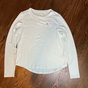 vineyard vines light blue aqua sweater S Women’s EUC Navy Whale logo